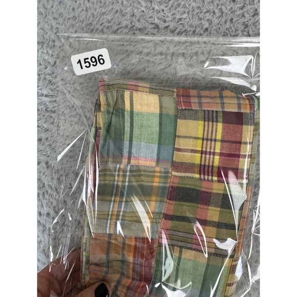 Castaway Nantucket Ali Womens Skirt Sz 0 Patchwork Madras Cotton Petite Classy - Picture 9 of 9